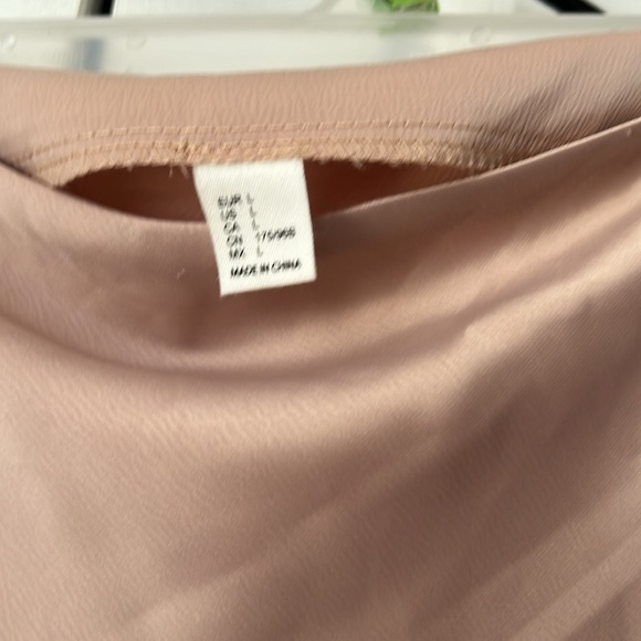 H&M dusty rose midi aline skirt size L - Picture 4 of 5
